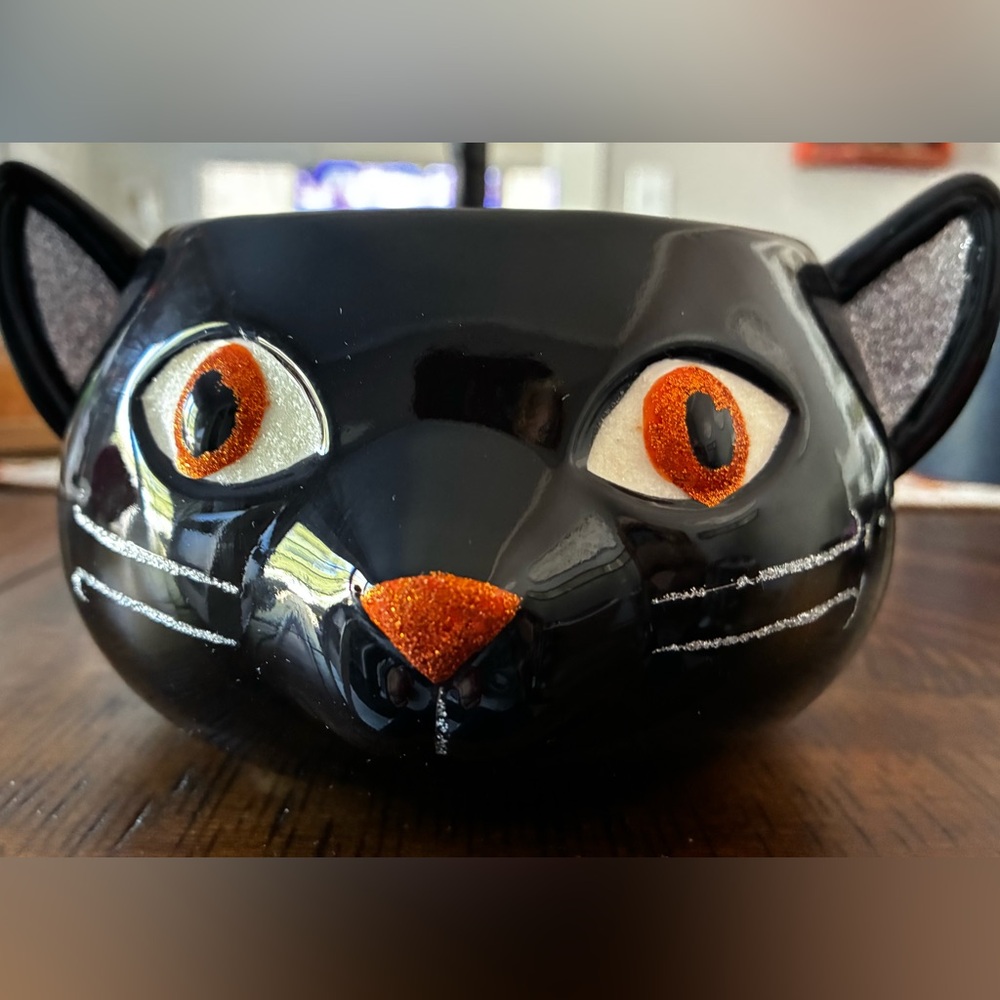Hallmark Halloween Ceramic Black Cat